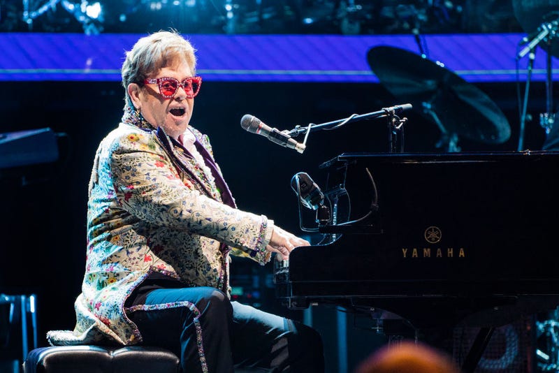 Elton John performs during the Farewell Yellow Brick Road Tour at Smoothie King Center on January 19, 2022 in New Orleans, Louisiana.