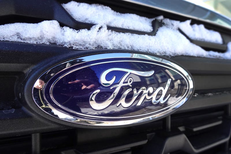 Ford logo on a vehicle