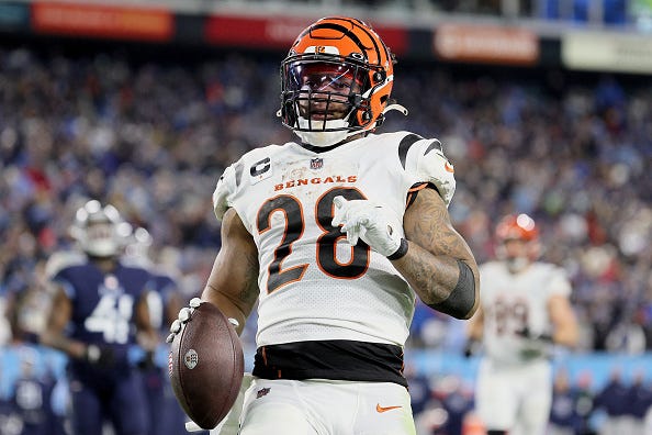 Joe Mixon and the Bengals are No. 4 on the NFL Power Rankings. 