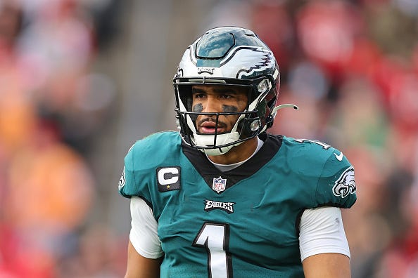 Jalen Hurts and the Eagles are No. 11 on the NFL Power Rankings. 