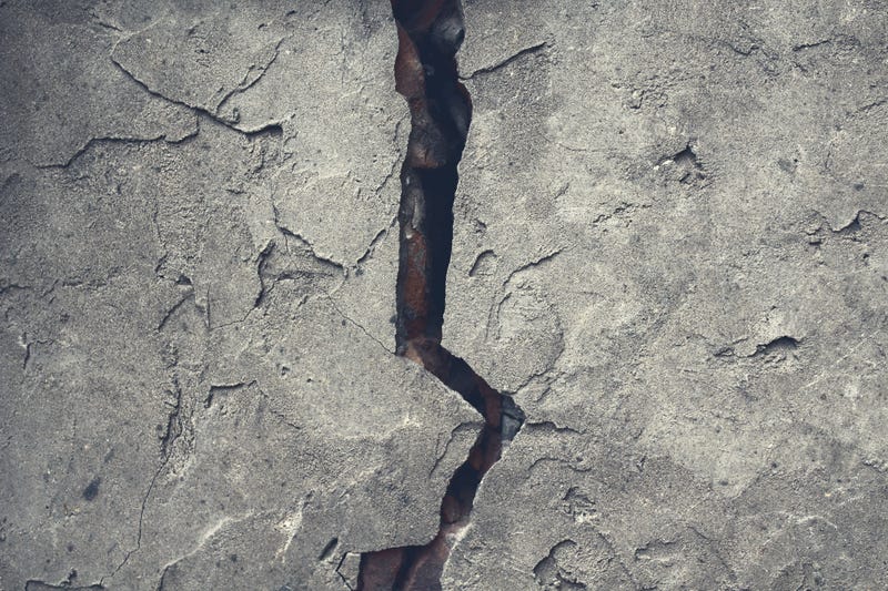 cracked concrete