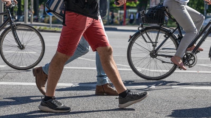 Pedestrians and cyclists