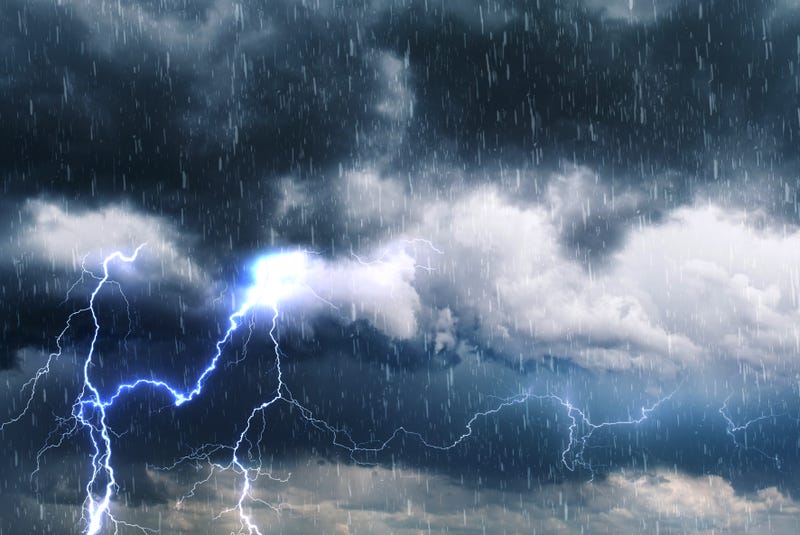 Cloudy sky flashes and rain cloudy sky flashes and rain