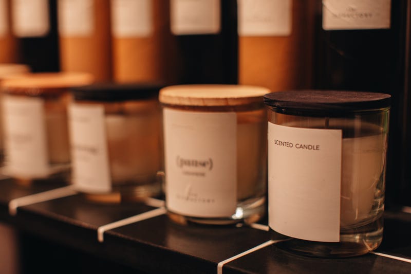 Scented candles. 