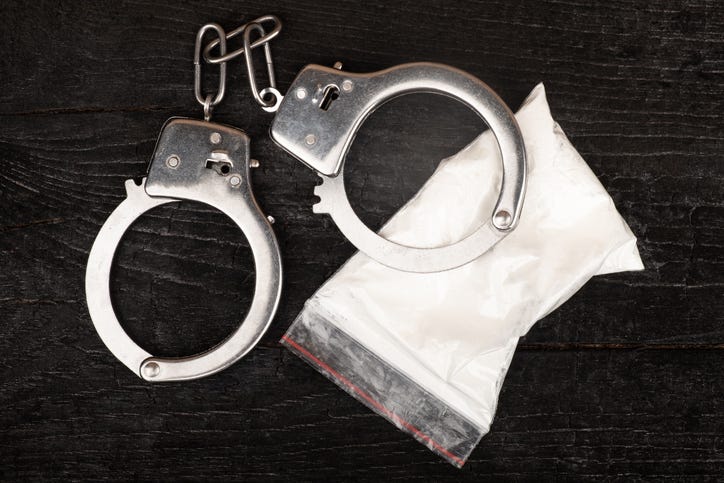 drugs and handcuffs