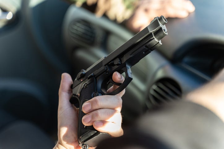 MSP track Detroit man to work and arrest him after seeing video footage of him road raging, pulling gun on another driver