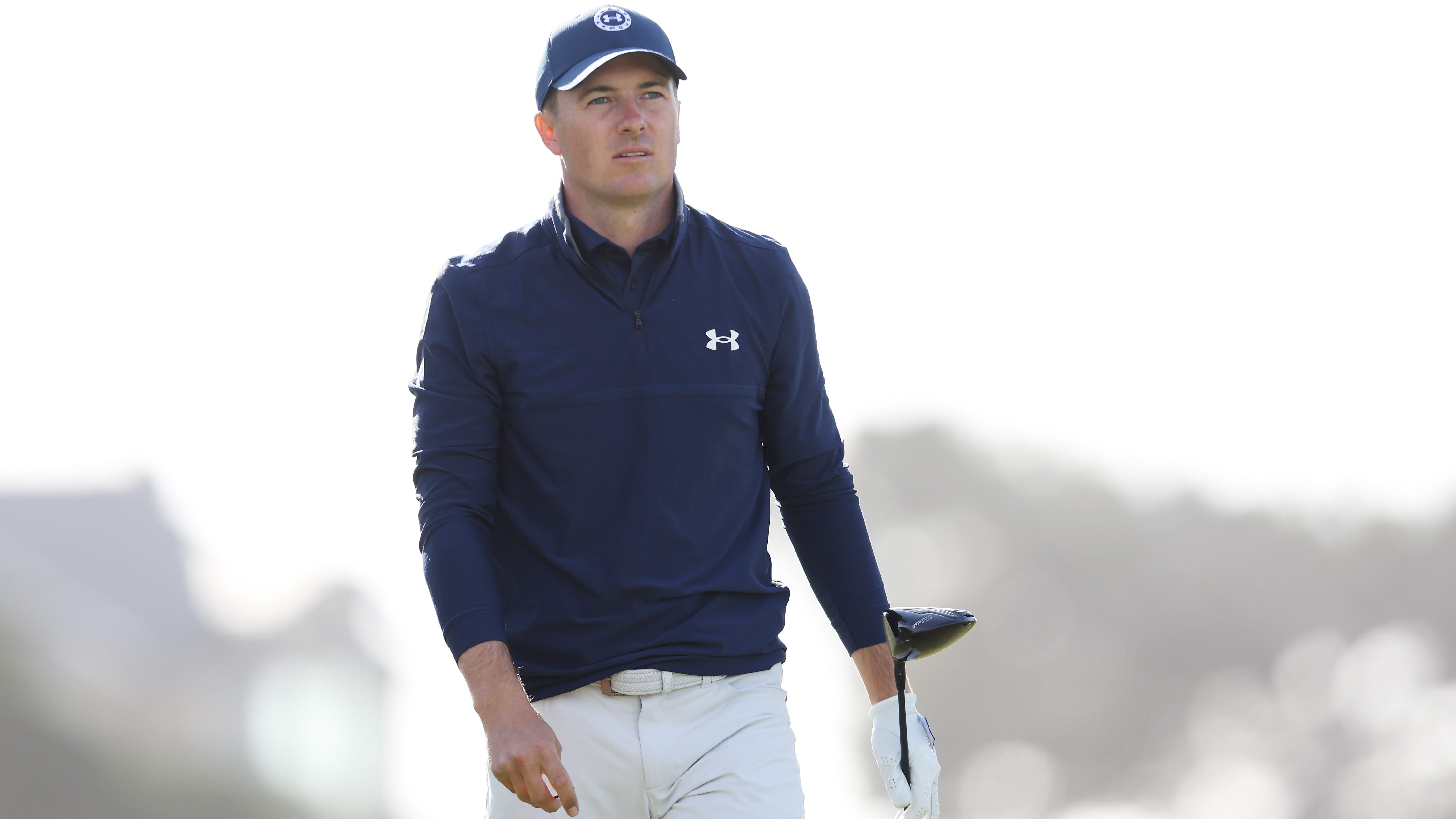 Jordan Spieth attempts terrifying shot off 68-foot cliff at Pebble Beach