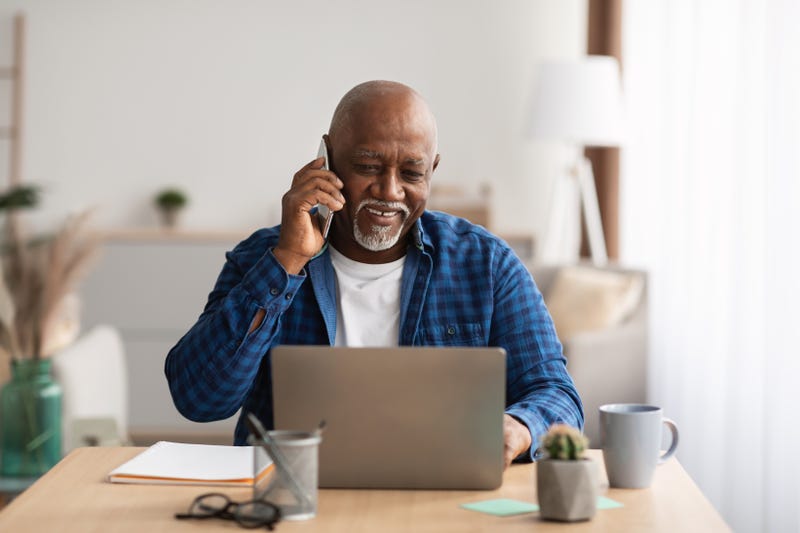 Man on the phone