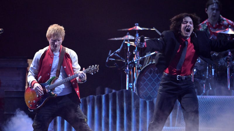 Ed Sheeran and Oliver Sykes from Bring Me the Horizon