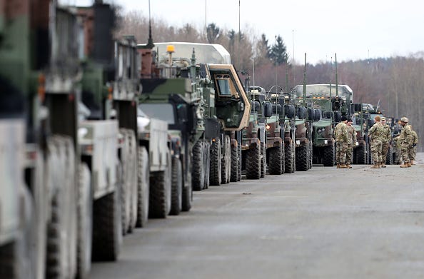 Soldiers of 2nd Squadron, 2nd Cavalry Regiment of the U.S. Army.