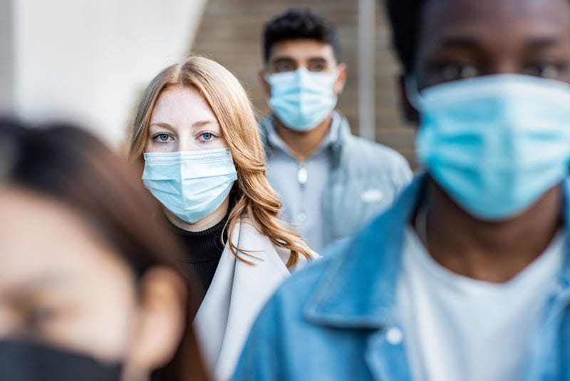 people in masks