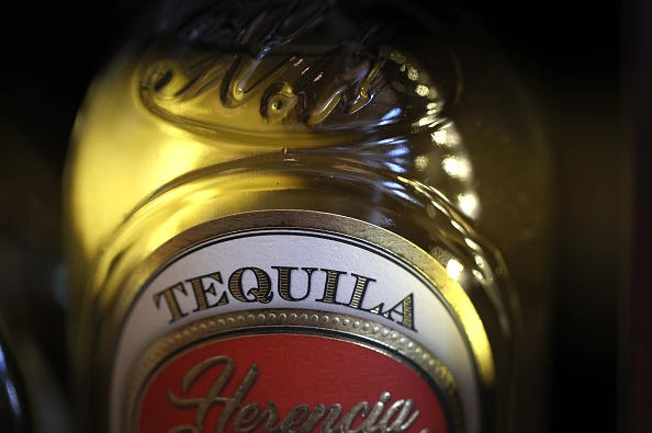 bottle of tequila