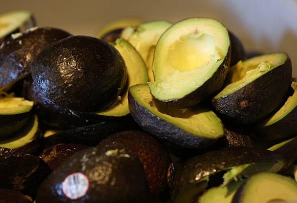 Fresh avocados.
