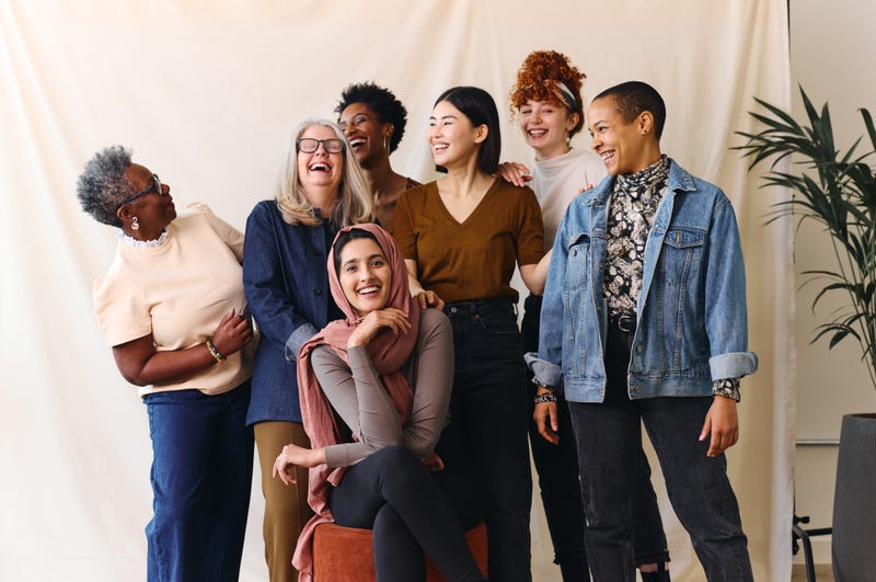 A group of multi-cultural women.