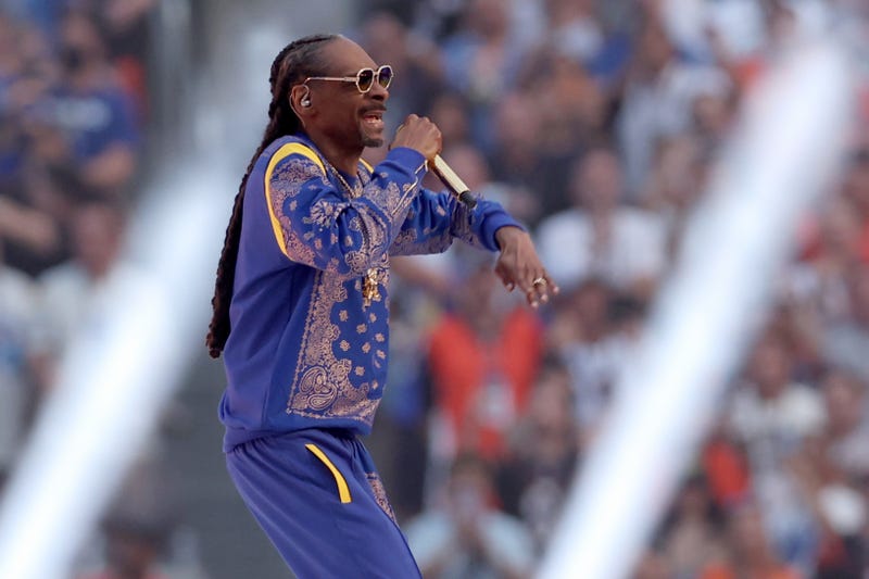 Snoop Dogg performs during the Pepsi Super Bowl LVI Halftime Show at SoFi Stadium on February 13, 2022 in Inglewood, California.