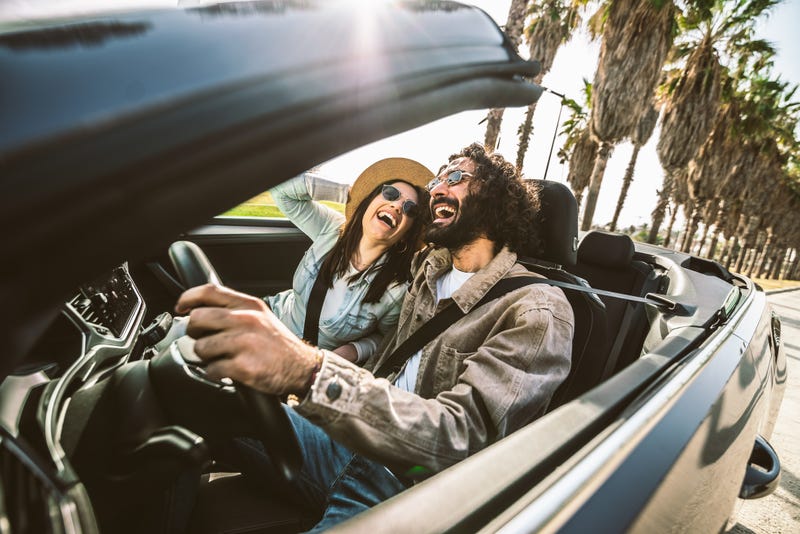 Couple laughing