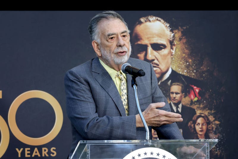 Francis Ford Coppola speaks onstage during the 50th Anniversary celebration of "Godfather" at Paramount Pictures Studios on February 22, 2022 in Los Angeles, California. 