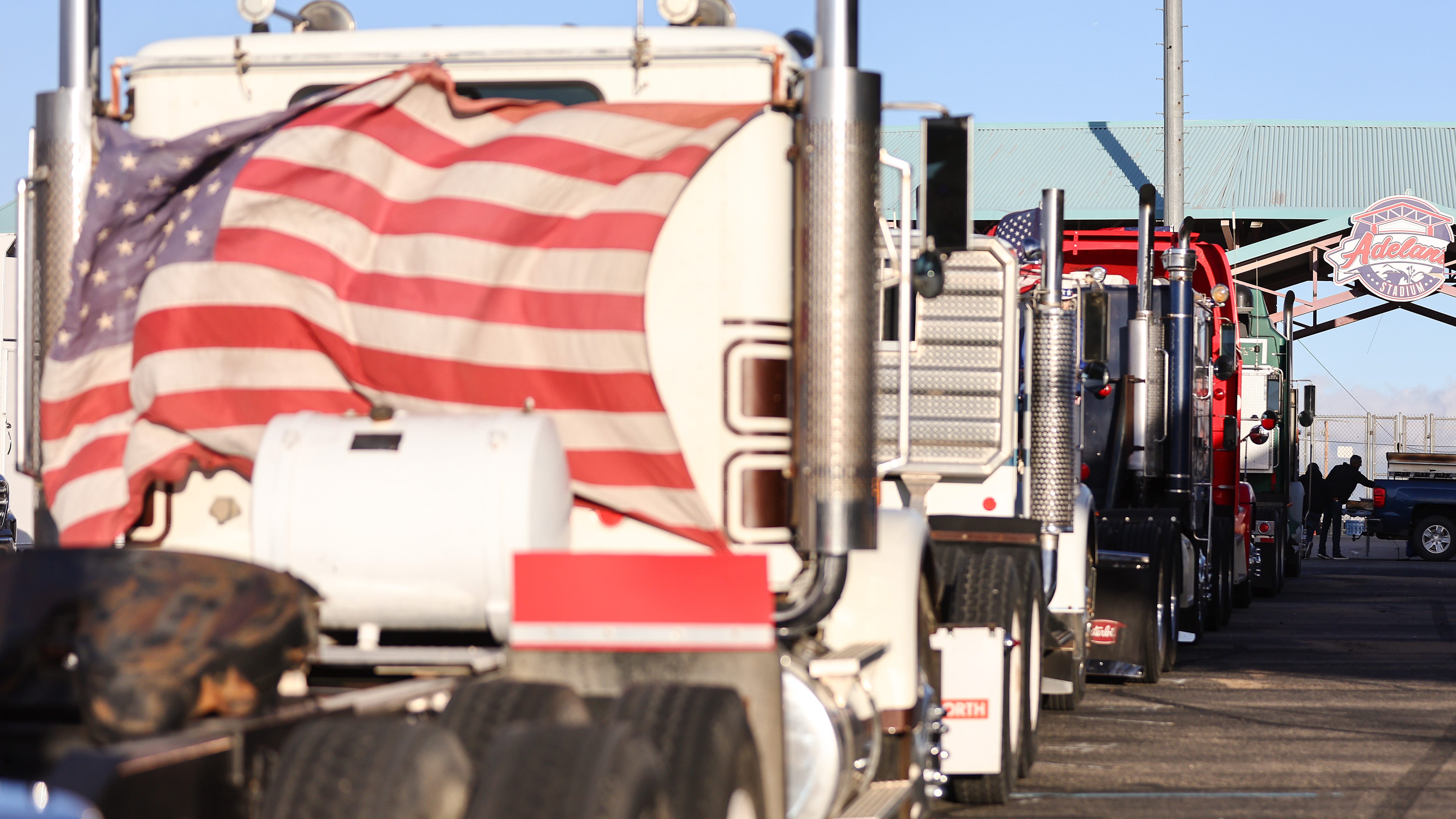 Scranton businessman leads trucker convoy to Harrisburg, D.C. protests