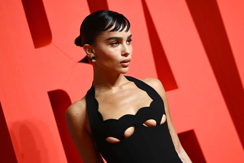 Zoë Kravitz attends "The Batman" special screening, February 23, 2022 in London, England.
