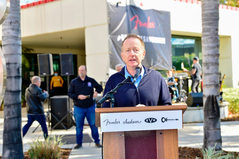 Founder and Chairman of Vision to Learn Austin Beutner attends the Vote Arts & Minds Signature Event at Fender Corona Campus on February 23, 2022 in Corona, California. 