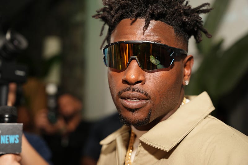 Antonio Brown attends Floyd Mayweather's birthday bash at The Gabriel Miami South Beach on February 24, 2022 