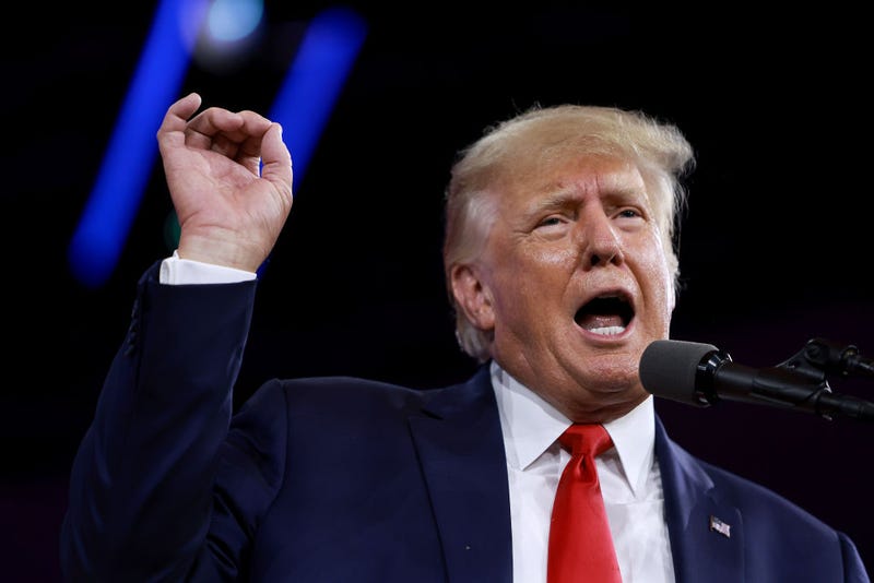 Former U.S. President Donald Trump speaks during the Conservative Political Action Conference (CPAC) at The Rosen Shingle Creek on February 26, 2022 in Orlando, Florida.