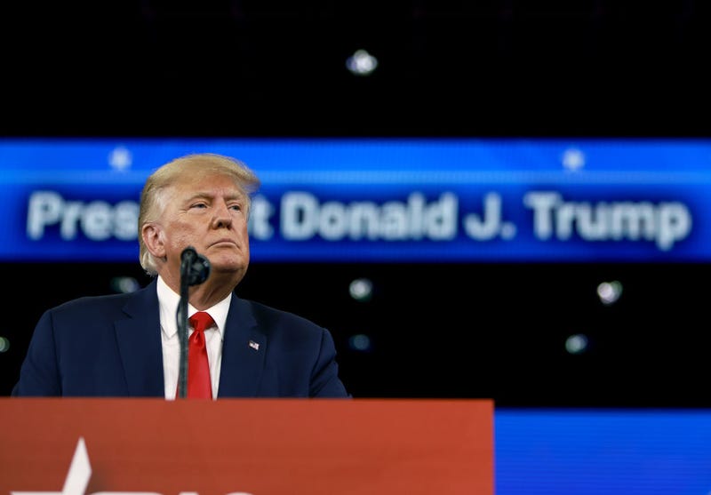 Former U.S. President Donald Trump speaks during the Conservative Political Action Conference (CPAC) at The Rosen Shingle Creek on February 26, 2022 in Orlando, Florida. CPAC, which began in 1974, is an annual political conference attended by conservative activists and elected officials. (Photo by Joe Raedle/Getty Images)