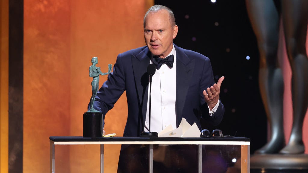 Michael Keaton was in the bathroom when he won his 2022 SAG Award: ‘Sorry! Quick trip to the men’s room!’