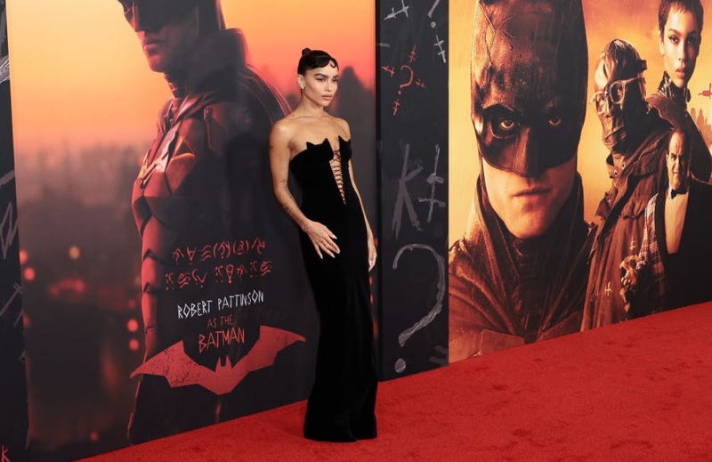Zoë Kravitz attends "The Batman" World Premiere on March 01, 2022 in New York City.