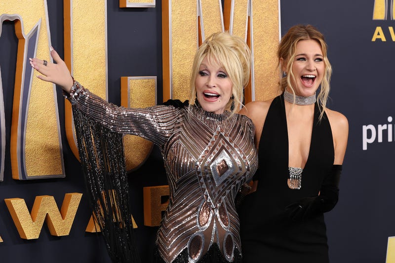 Dolly Parton and Kelsea Ballerini at the the ACMs