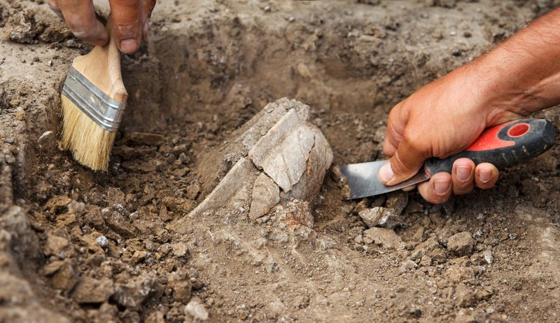 Archaeological excavations.