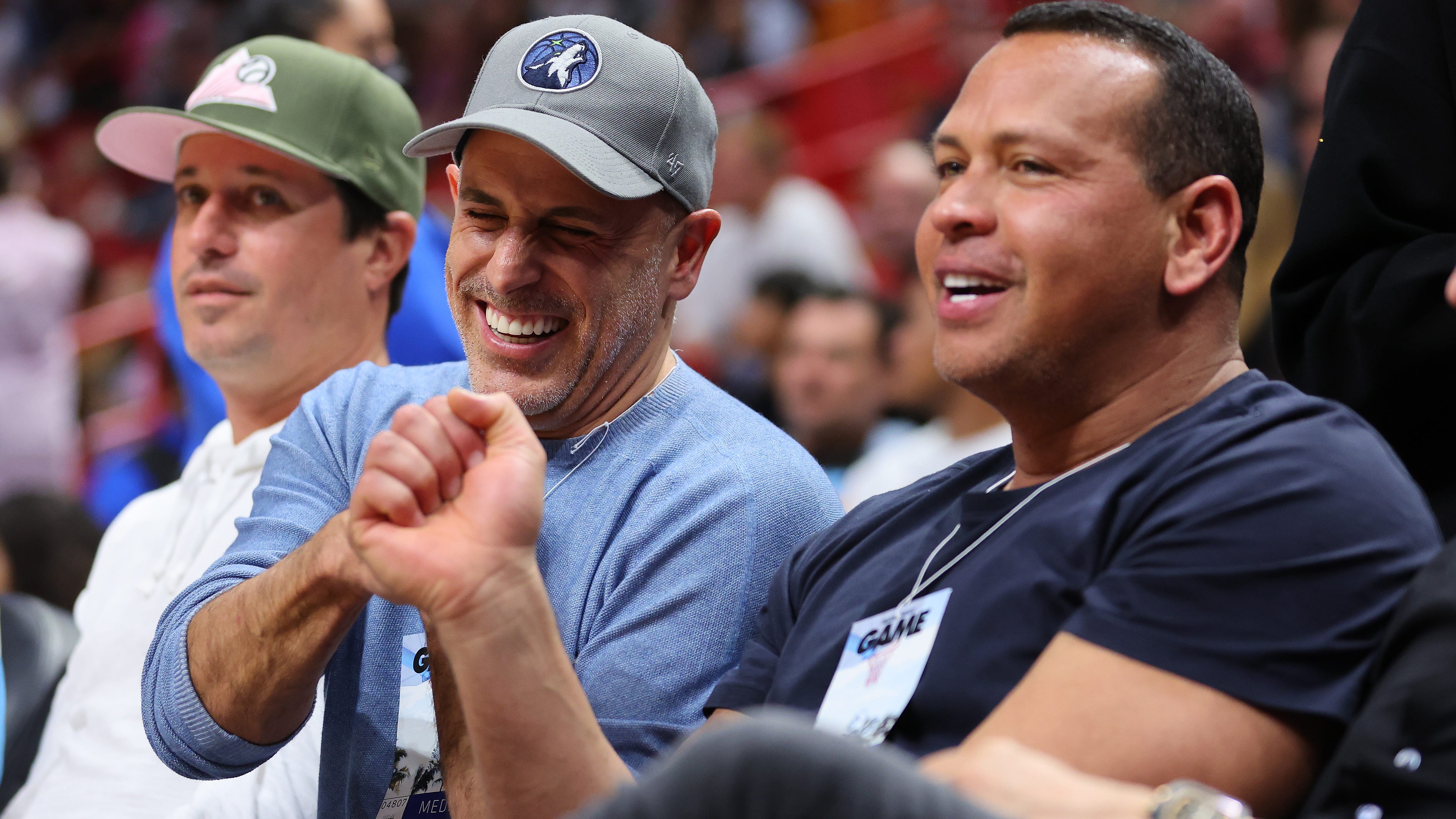 A-Rod was living his best life at T-Wolves play-in game