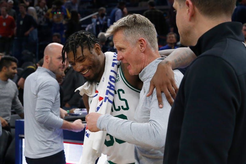 Marcus Smart and Steve Kerr try to clear the air after Wednesday's game