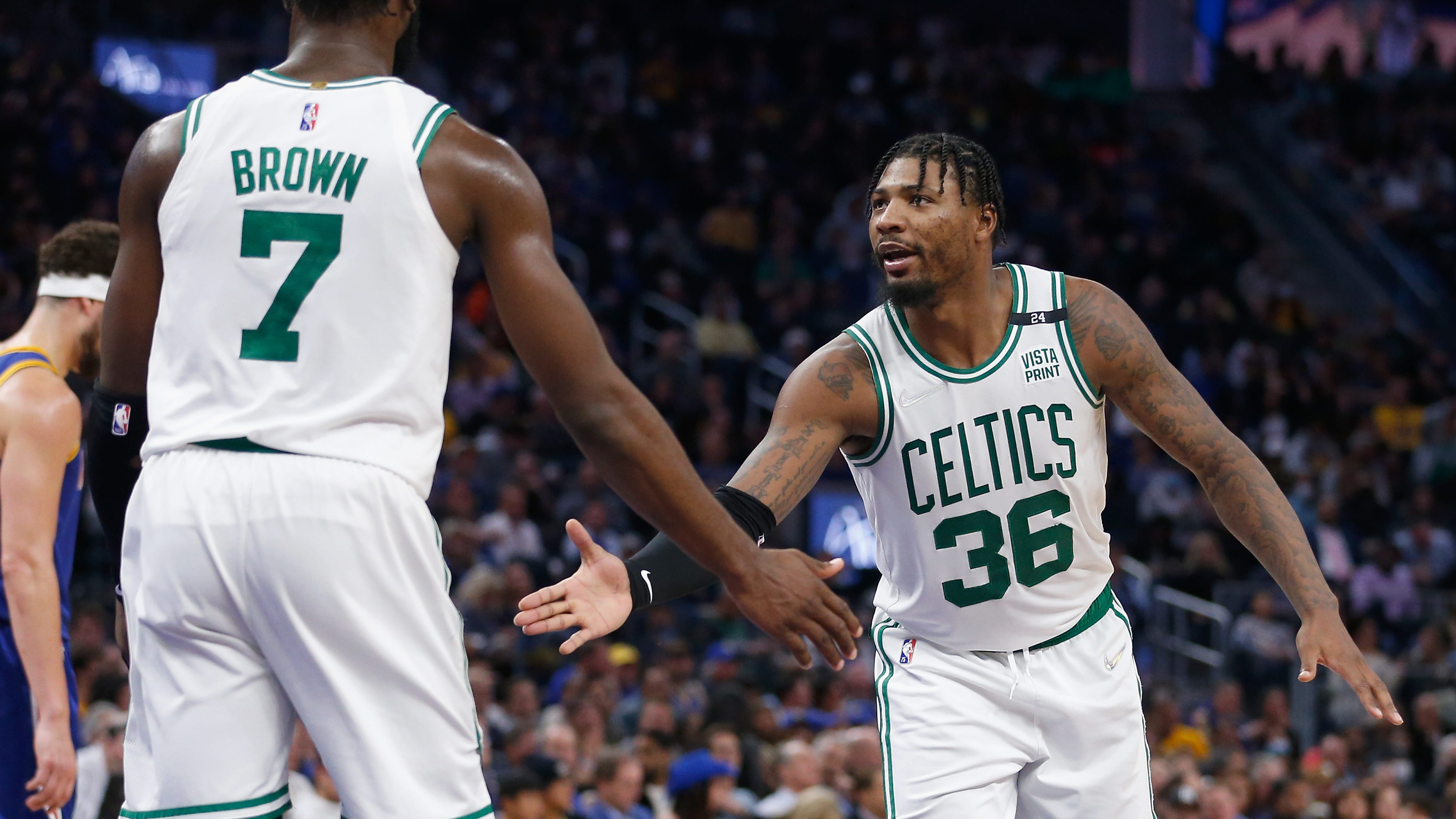 Smart addresses earlier criticism of Tatum and Brown, shares what he said in players-only meeting