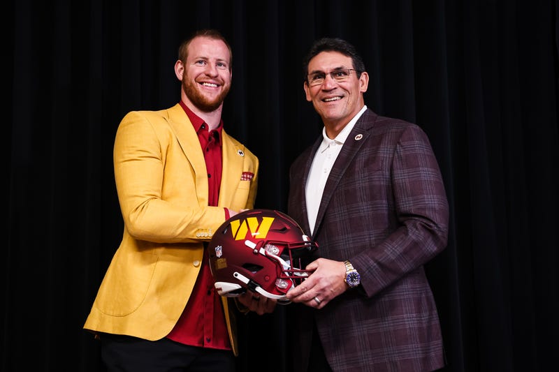 Carson Wentz and Ron Rivera