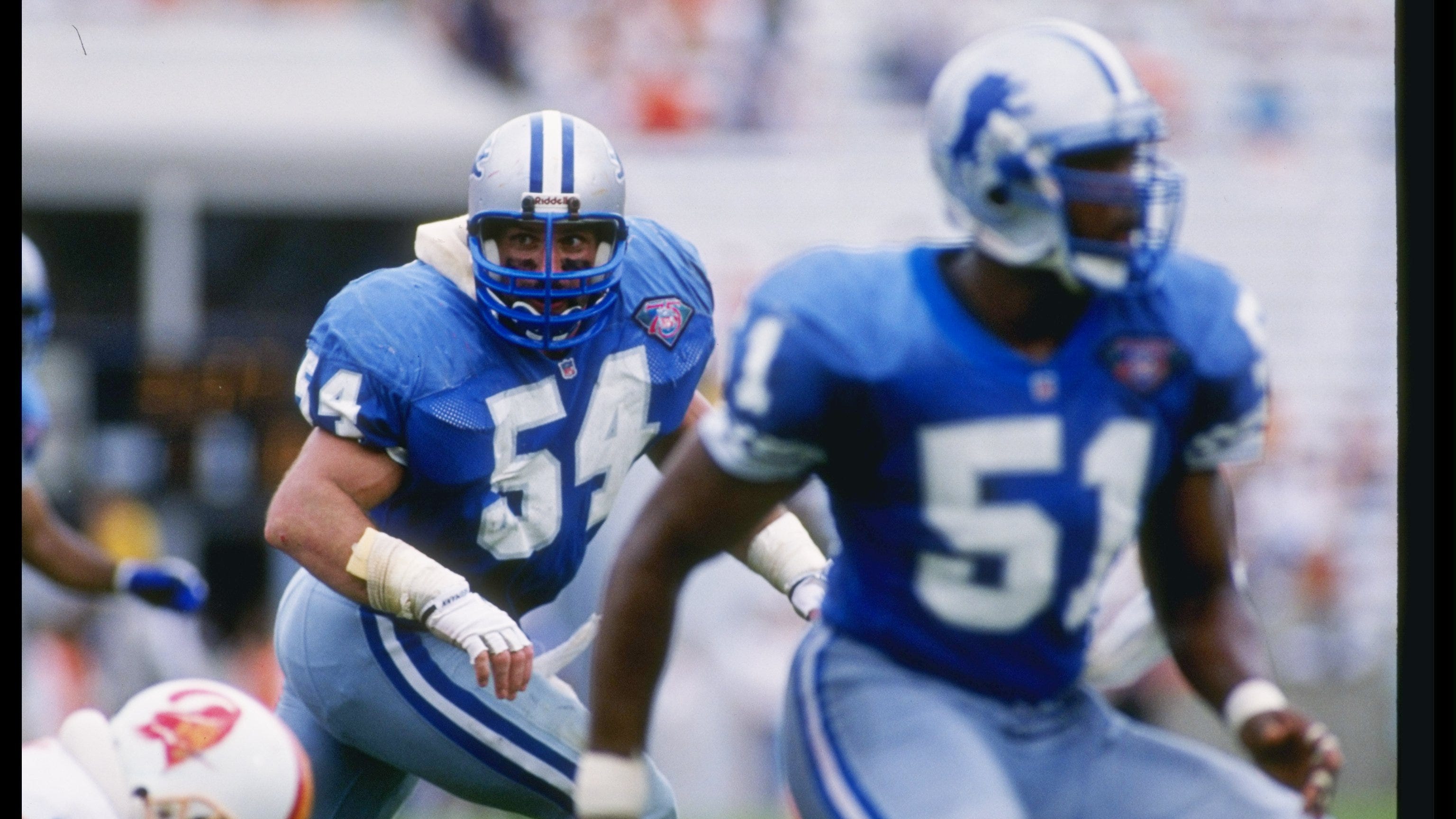 On every big play, Chris Spielman was saving his family from kidnappers