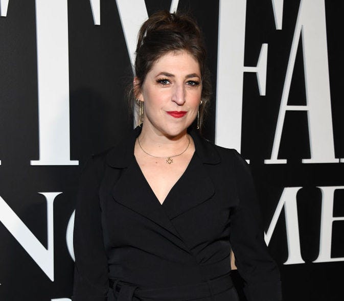 Mayim Bialik attends Vanity Fair and Lancôme Celebrate the Future of Hollywood at Mother Wolf on March 24, 2022 in Los Angeles, California