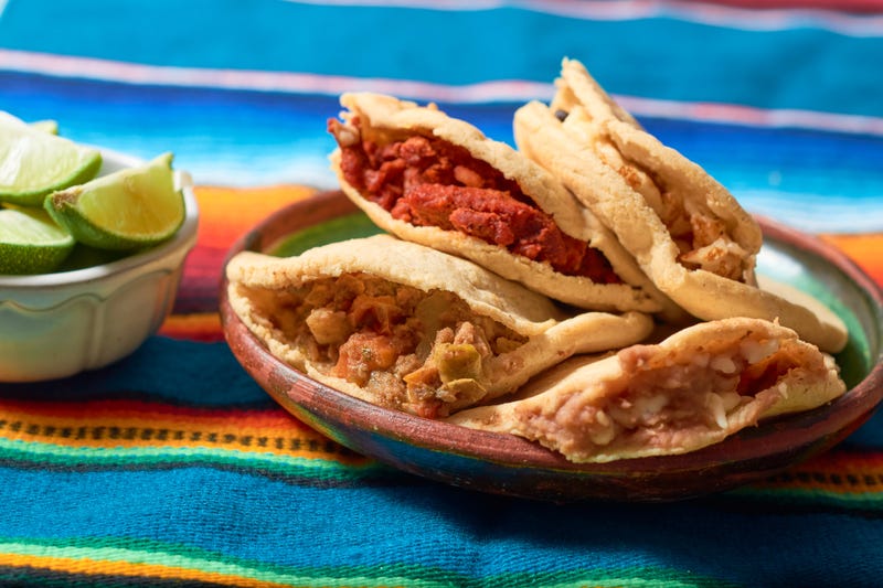 File Photo: Authentic stuffed Mexican gorditas. Mexican food concept.