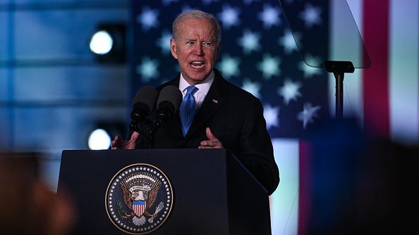 Biden says Putin 'cannot remain in power' in off-the-cuff remarks, the Kremlin responds