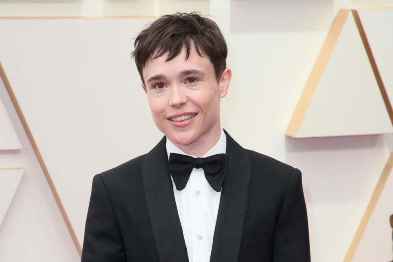 Elliot Page attends the 94th Annual Academy Awards at Hollywood and Highland on March 27, 2022 in Hollywood, California.