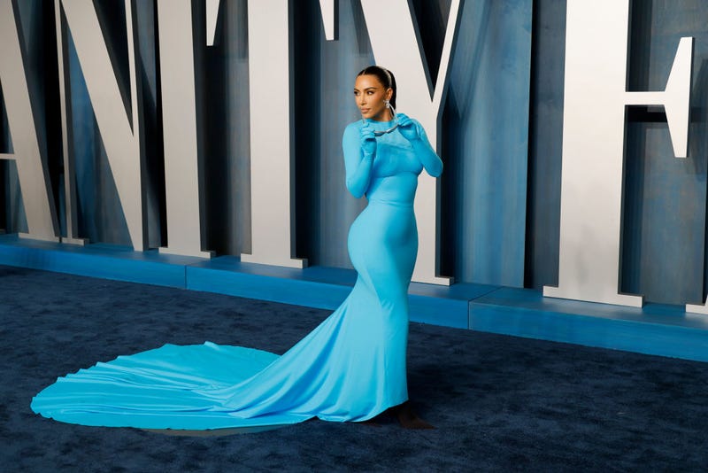 Kim Kardashian attends the 2022 Vanity Fair Oscar Party hosted by Radhika Jones at Wallis Annenberg Center for the Performing Arts on March 27, 2022