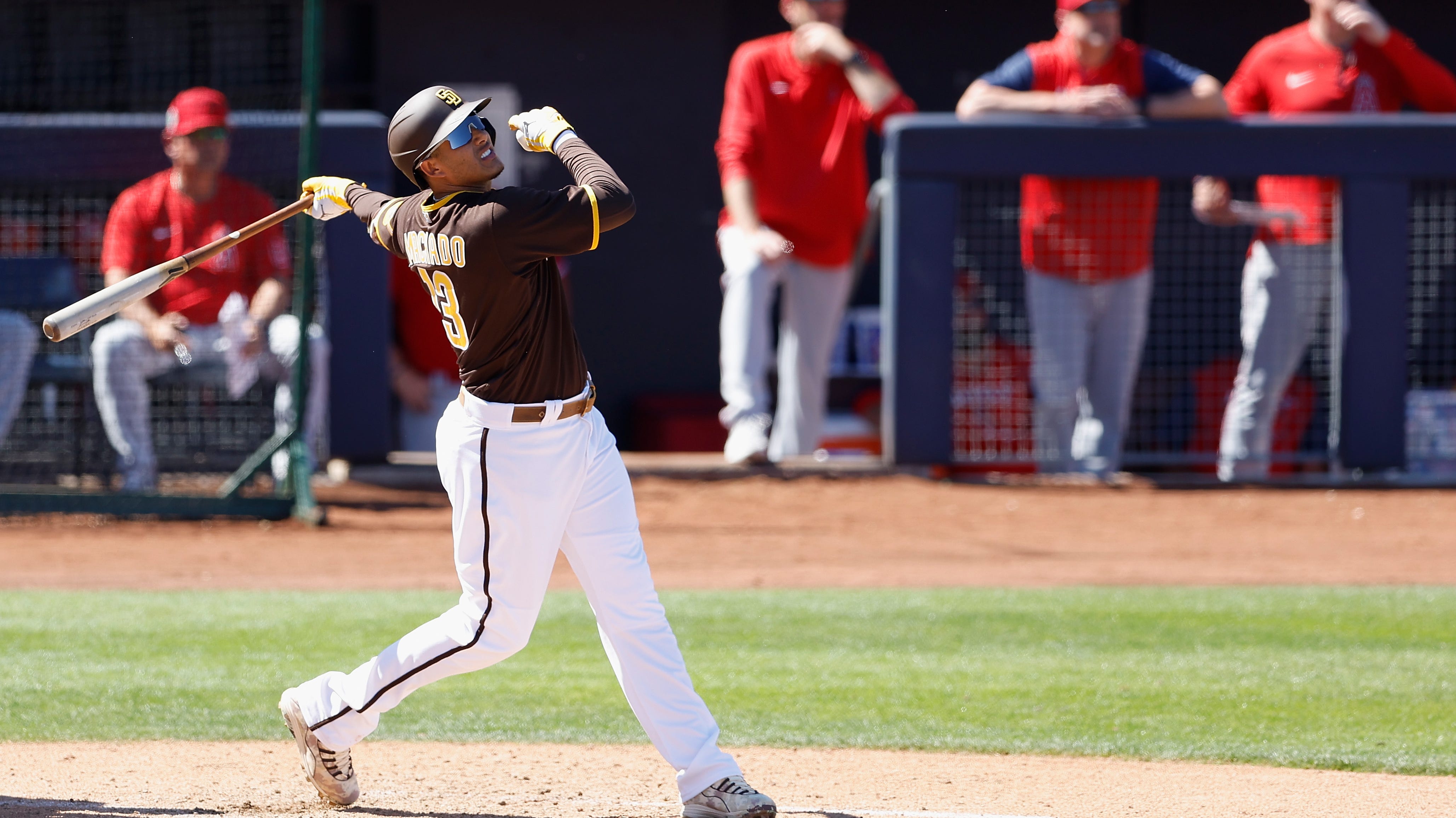 Manny Machado receives automatic strike in Cactus League opener as MLB debuts new pitch clock