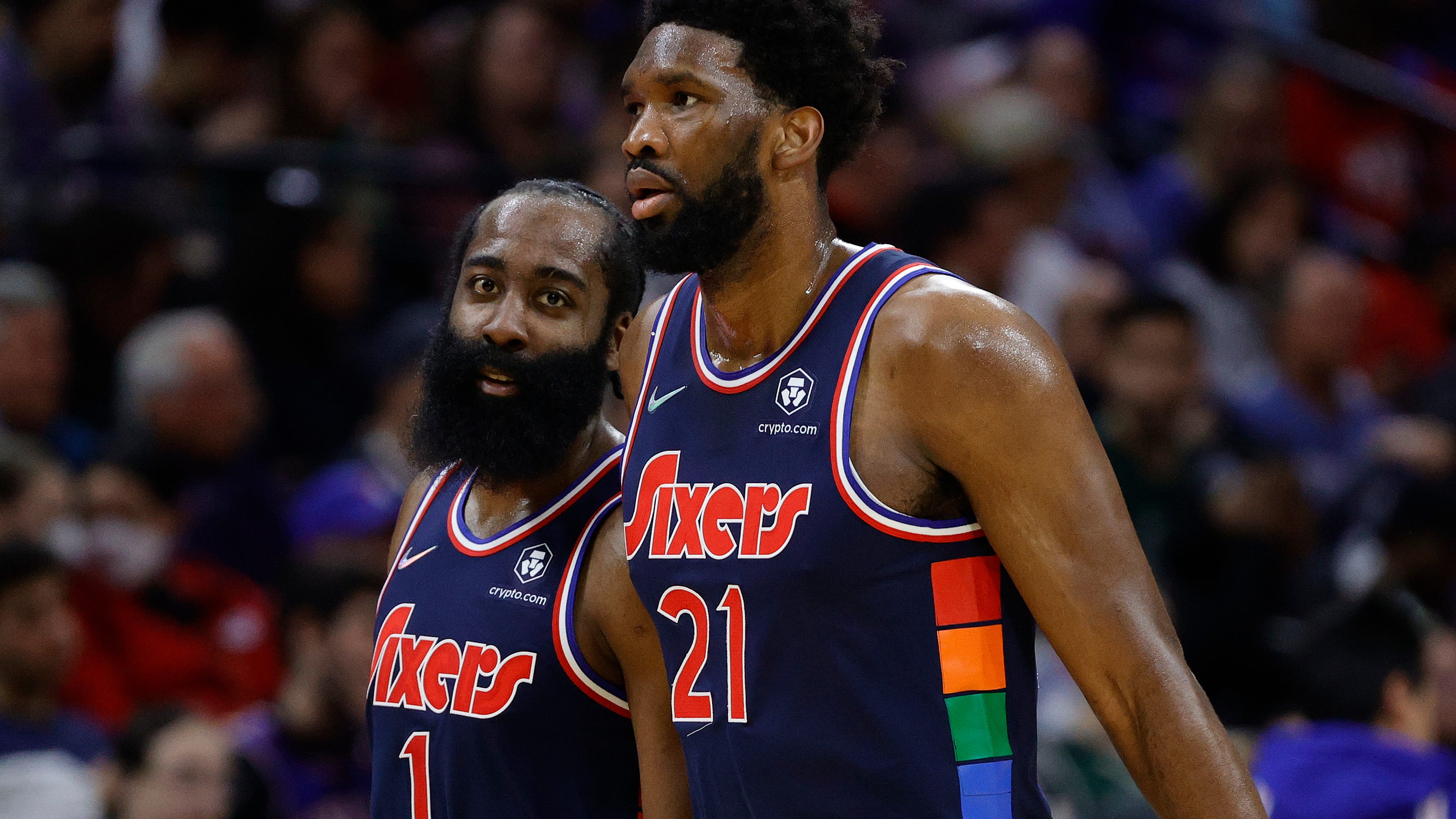 Joel Embiid: James Harden is not the same player he was in Houston