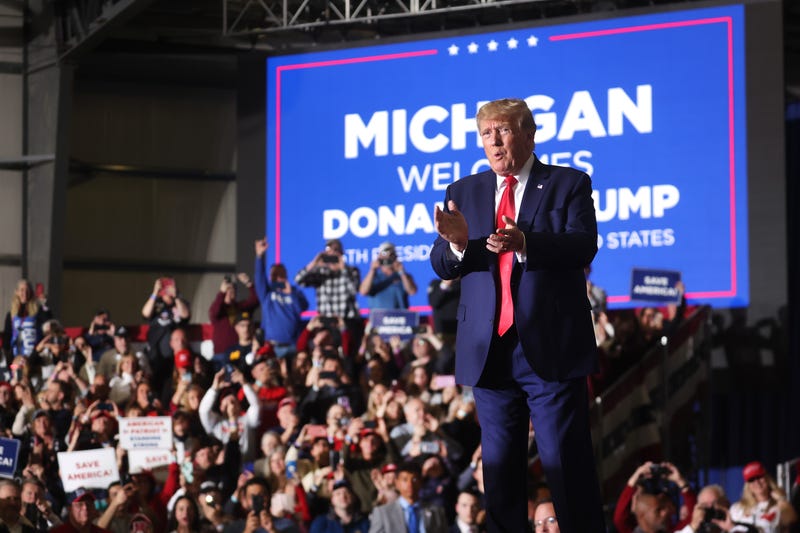 Former President Donald Trump in Michigan