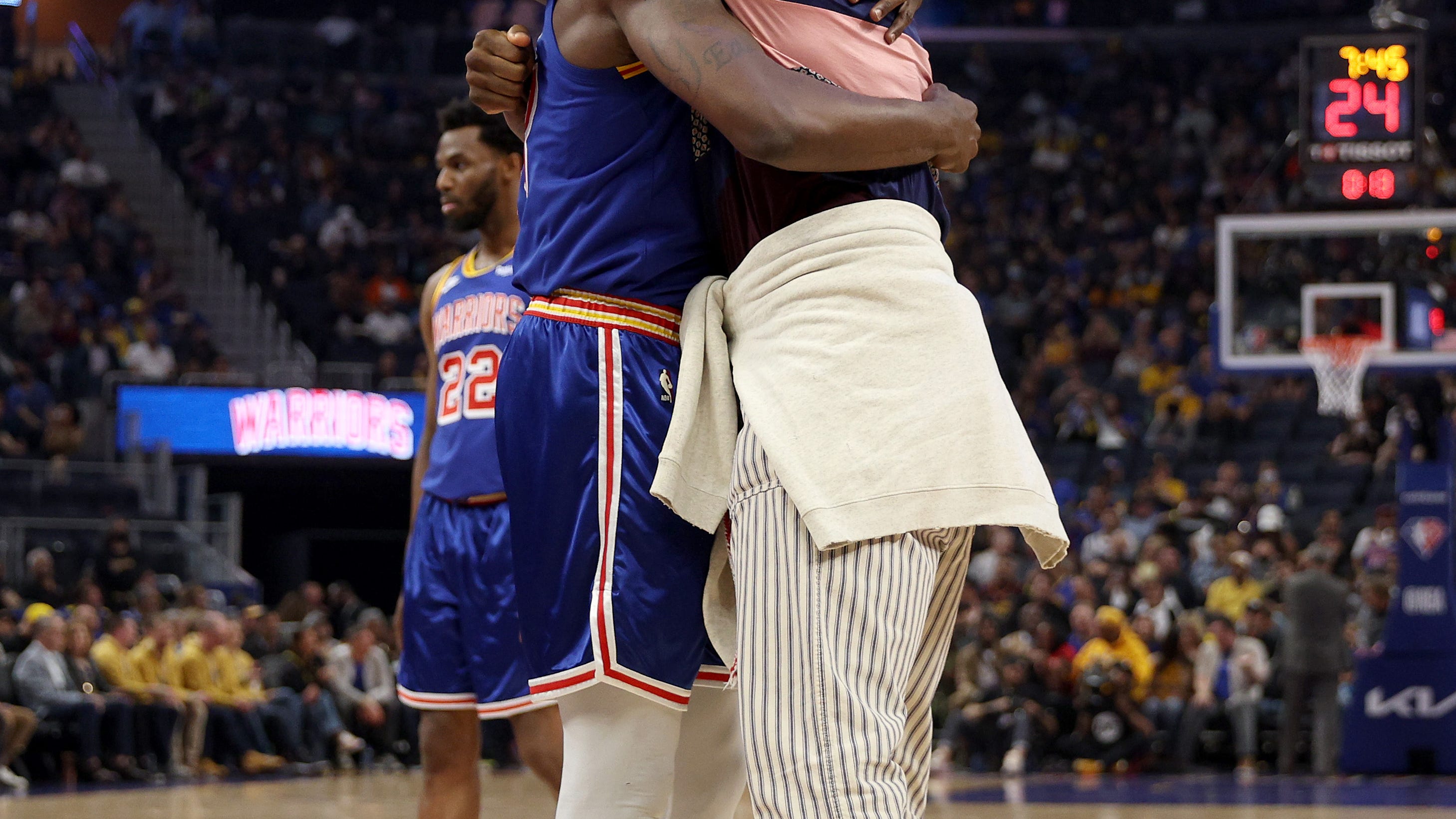 Draymond Green and LeBron James seemed pretty chummy Tuesday night