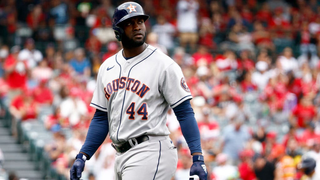 Astros slugger Yordan Alvarez is back, batting cleanup in home-opener