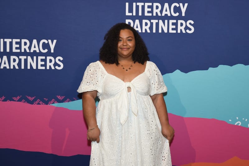 Leila Mottley attends Literacy Partners Evening Of Readings Gala & Dinner at Cipriani Wall Street on April 11, 2022.