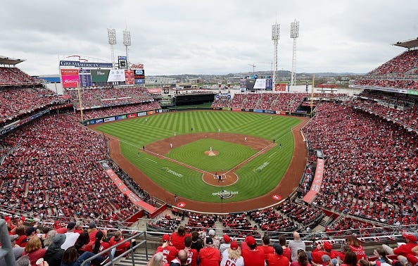 Great American Ball Park is the home of the Reds.