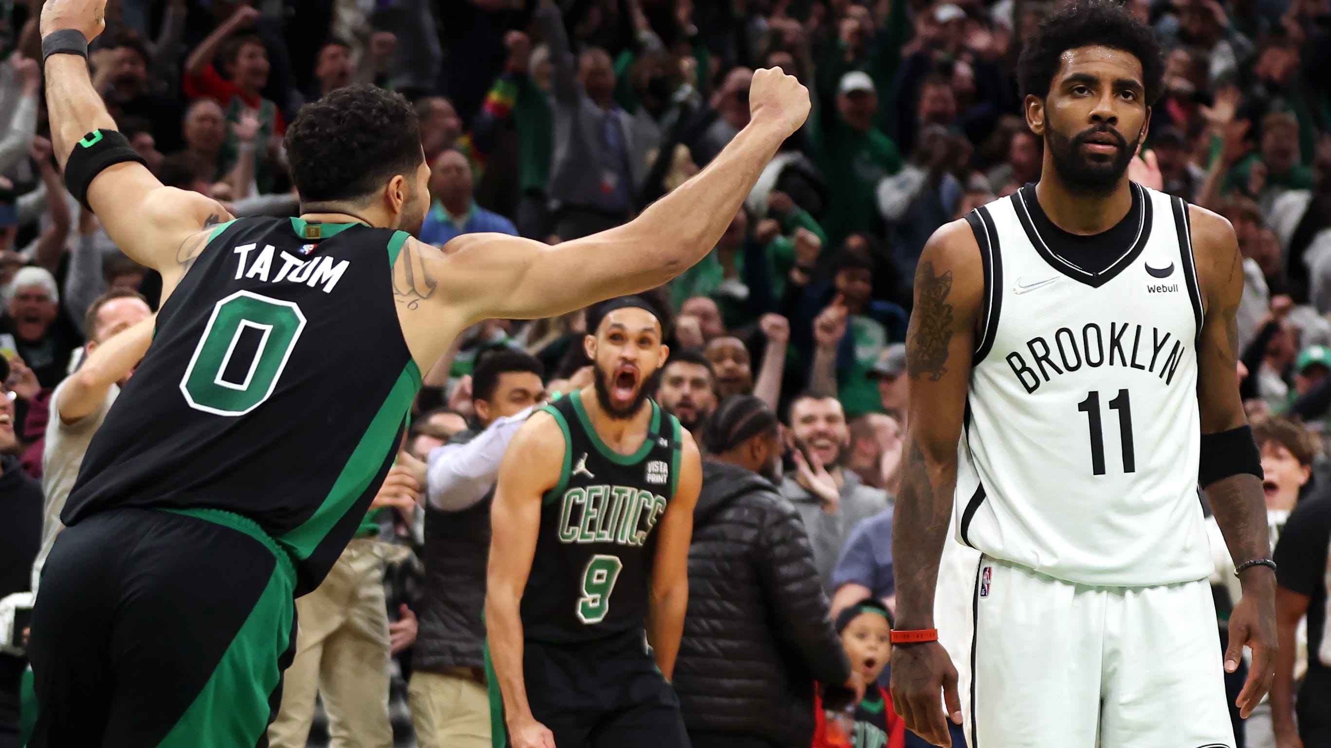Kyrie Irving congratulates Celtics on four-game sweep: ‘Nothing but love’