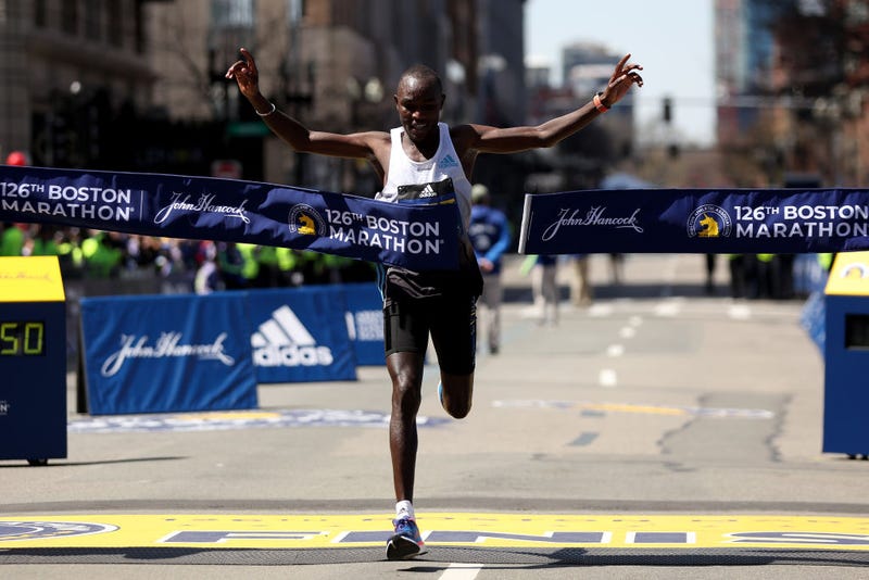 Men's open winner Evans Chebet